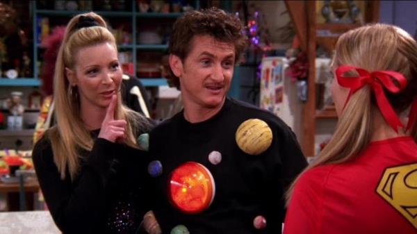Sean Penn and Lisa Kudrow in Friends.