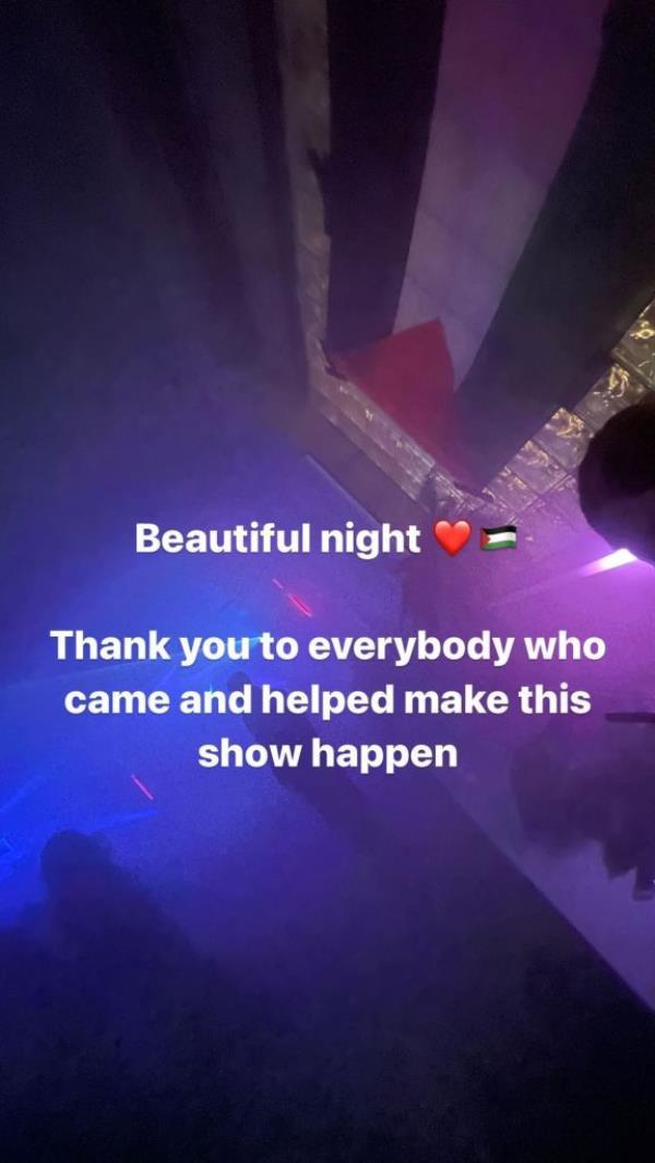 The End's Instagram story