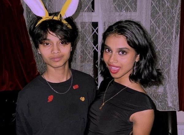 **Sent under embargo ? no use before 14.00BST October 1 2023** COLLECT - Suchita (right) & Savita (left) Naidu.Photo released October 1 2023. See SWNS story SWMRtwins. Meet the identical twins who couldn't be more different - a girlie-girl Miss England beauty queen finalist and a self-co<em></em>nfessed tom-boy who became a trans man. Suchita and Savita Naidu, aged 21, grew up as biological sisters but have now been brother and sister for the past three years after Savita transitio<em></em>ned to a male. The pair were born five minutes apart in Camden, North London, before moving to Malaysia in 2005 when they were three-years-old. Despite being identical on the outside, that is wher<em></em>e the similarities ended and it was apparent the pair were different even from the age of two. Suchita loved make-up sets, Barbie dolls and anything pink while Savita refused to wear dresses and loved motorbikes, cars, football and superheroes. Suchita said she didn't even recognise her sister as a girl while they were growing up while Savita knew inside she was different from the age of five. The twins moved back to Britain, aged 10, with their parents and two elder sisters in 2012 to live in Watford and attended Watford Grammar School for Girls. Savita came out as gay in Year 9 in 2016 and as trans man in 2020 at the end of their A-Levels which brought them closer together than ever before. Three years later, Savita is now preparing to support sister Suchita after she reached the Miss England semi-finals.