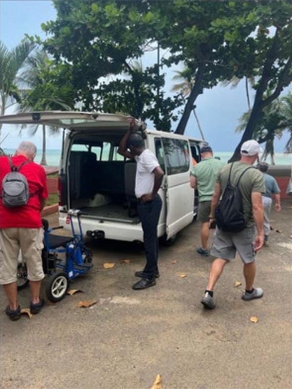 Some of the stranded passengers.