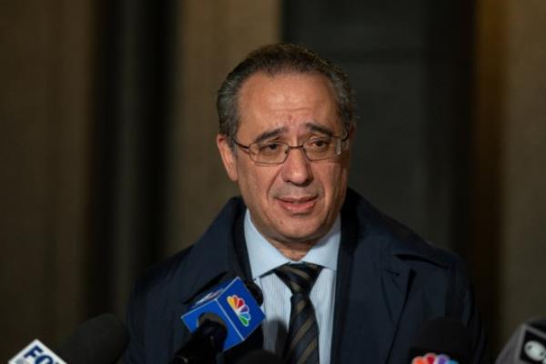 Sam Bankman-Fried's defense lawyer Mark Cohen speaks to members of the media following the guilty verdict in the trial of former FTX Chief Executive Sam Bankman-Fried for fraud charges over the collapse of the bankrupt cryptocurrency exchange, at Federal Court in New York City, U.S., November 2, 2023. REUTERS/Jeenah Moon