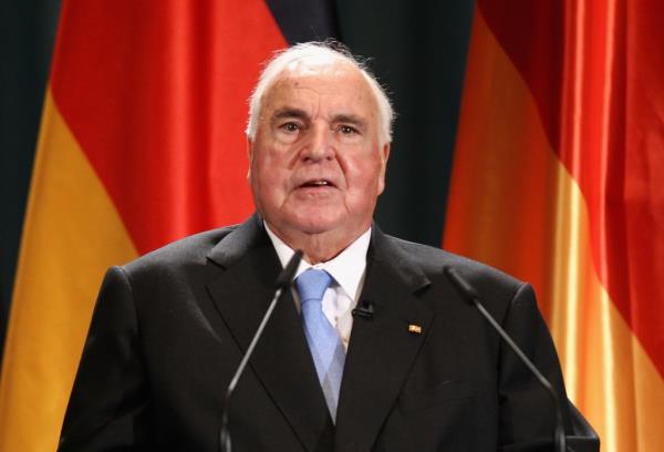 Helmut Kohl speaking at his 80th birthday reception in Ludwigshafen, Germany, May 5 2010.