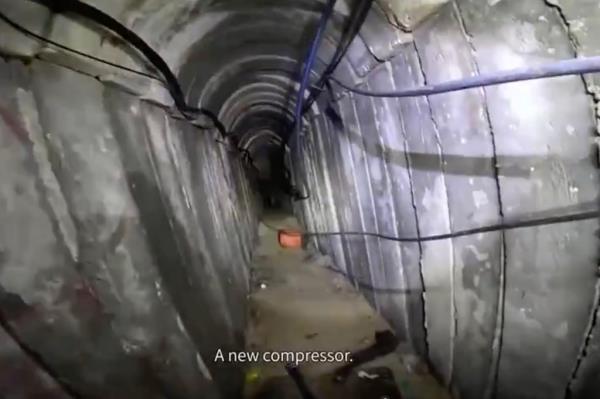 The tunnel system ran beneath a Gaza school and hospital.