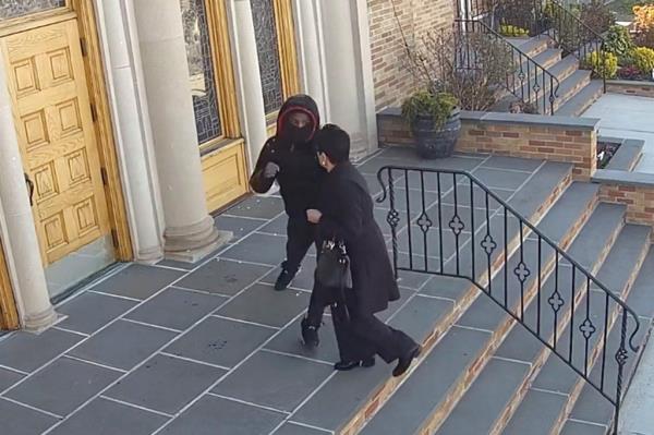The teen is accused of brutally mugging a 68-year-old woman on the steps of a Queens church.