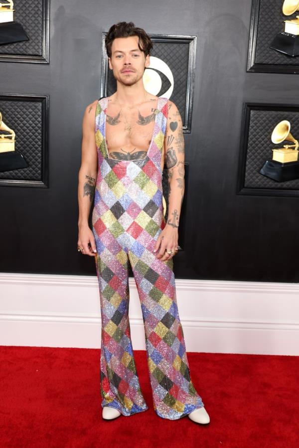 Harry Styles at 2023 Grammys red carpet