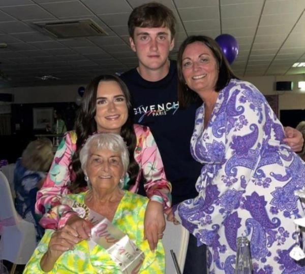 Barbara with her mother and two children, Jess and Charlie