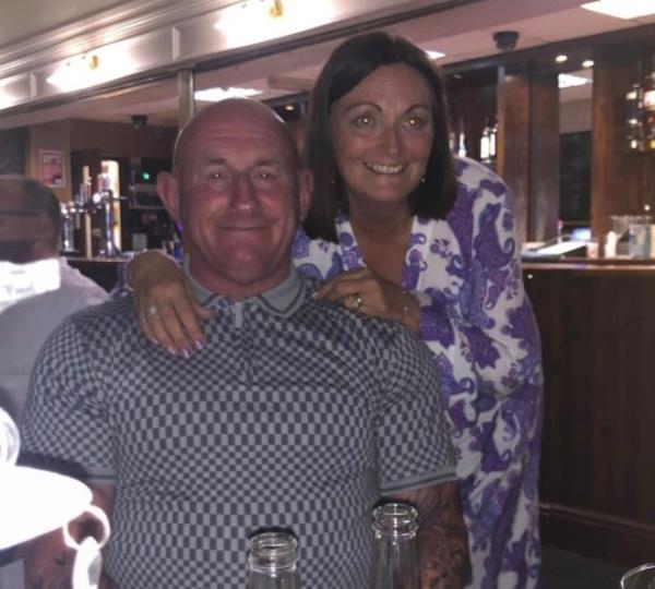 Barbara with her husband Paul, who has been her 'rock'