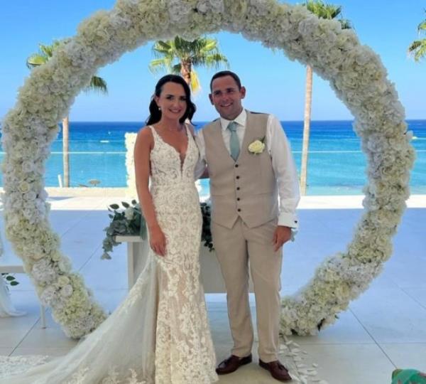 Barbara's daughter Jess with her husband Daniel