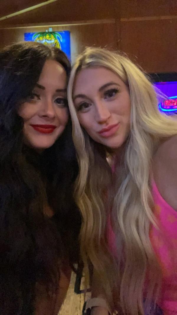 Megan Gaither and Brianna Coppage pose together.