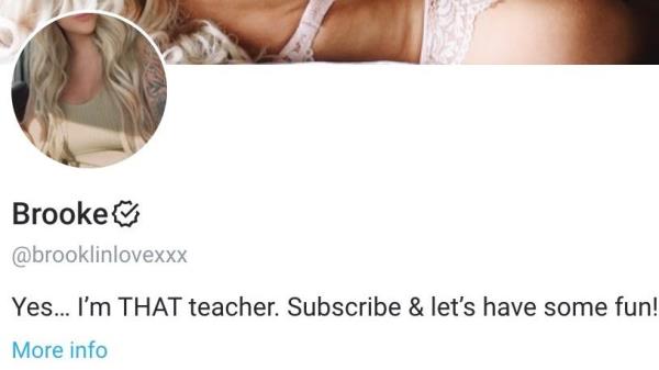 Brianna Coppage's profile, which featured her behind in a thong.