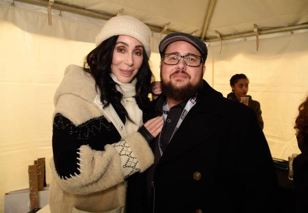 Cher and Chaz Bono attend the rally at the Women's March on Washington on January 21, 2017 in Washington, DC.