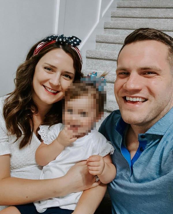 Jared Bridegan poses with his wife, Kirsten.