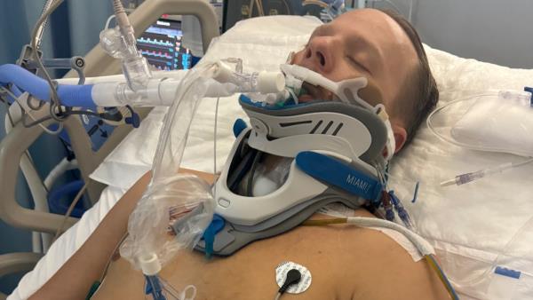 Jared Hill at a Mexican hospital