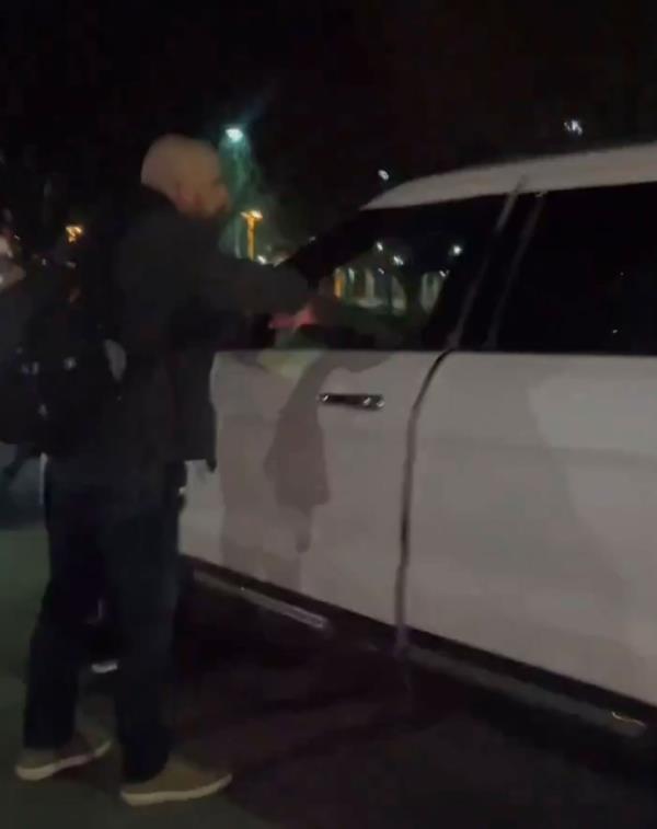 Pro-Palestine protesters in video 