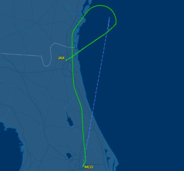 Breeze Airways Flight 717 was scheduled to fly to Rhode Island  T.F. Green Internatio<em></em>nal Airport out of Orlando, though the plane rerouted to Jacksonville, Fla., just over an hour into the flight. 