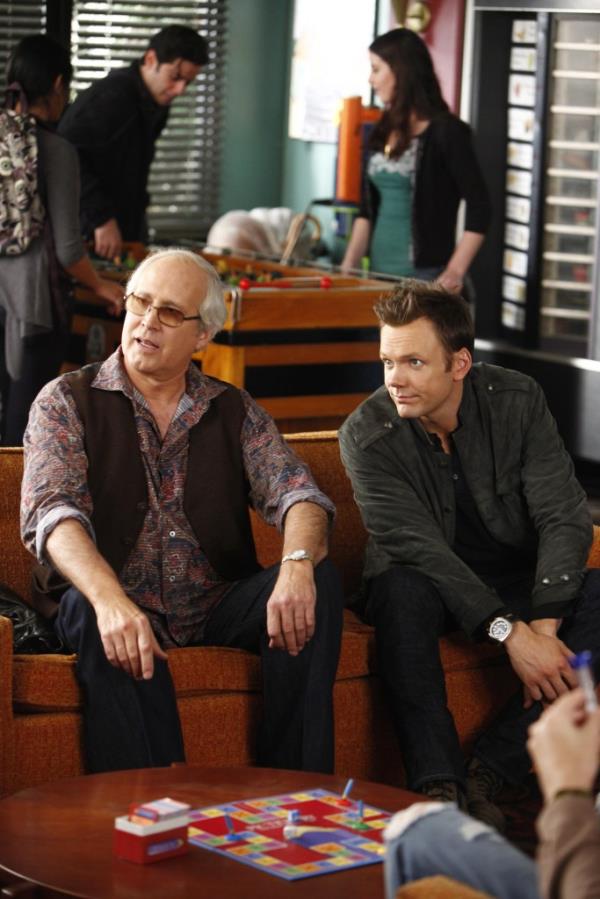 Chevy Chase and Joel McHale. 