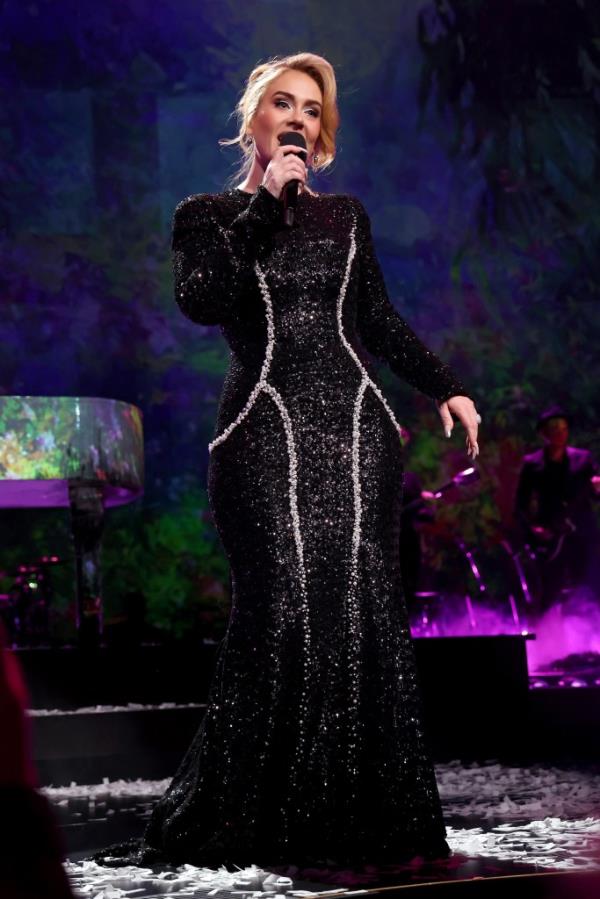 Adele performs during 