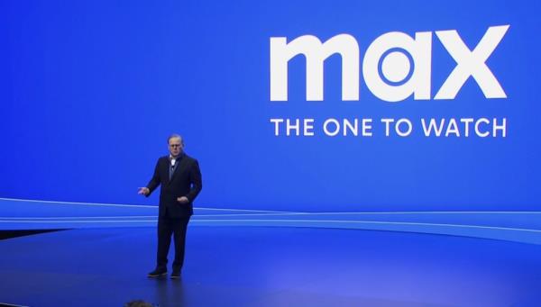 Warner CEO David Zaslav and Max logo