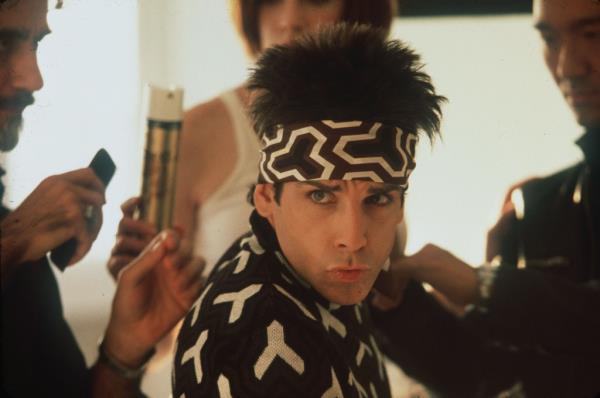 Stiller portrays Derek Zoolander in Paramont Pictures and Village Roadshow Pictures 'Zoolander'. 