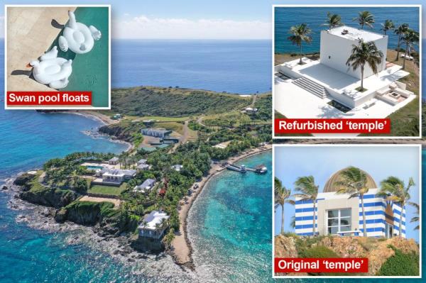 Little Saint James, private island in the US Virgin Islands. Formerly owned by Jeffrey Epstein.