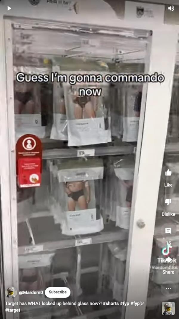 The internet perso<em></em>nality suggested just going commando instead of searching for a store employee for assistance getting the underwear.