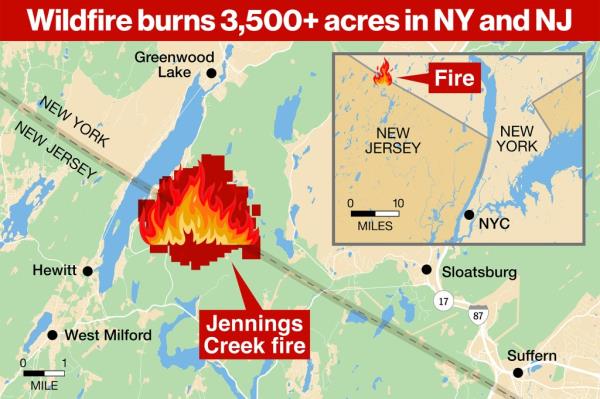 Jennings Creek Fire map