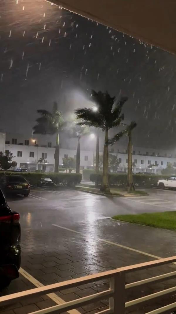 Doral, Florida was impacted by intense winds and rain Wednesday night. 