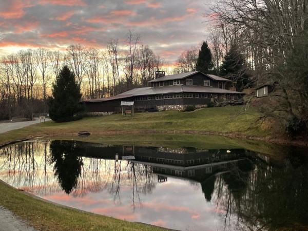 A view of a cabin at Trails Carolina Camp.