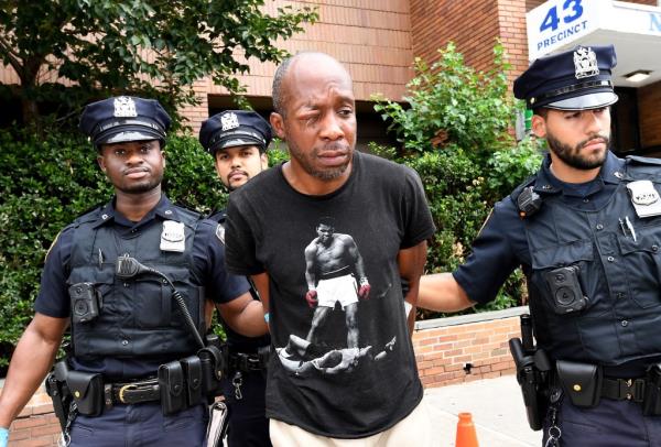 Ernst Delma was arrested for the assault on the police officer in the Bronx.