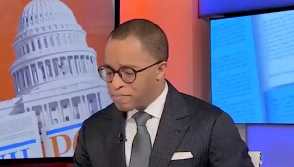 MSNBC host Jo<em></em>nathan Capeheart fighting back tears on his program.