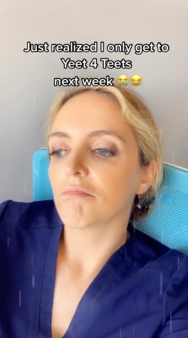 A photo of Dr. Siobhan Gallagher in her scrubs.