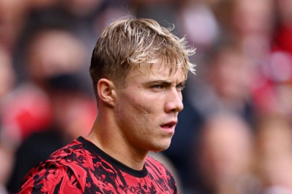 Manchester United player Rasmus Hojlund