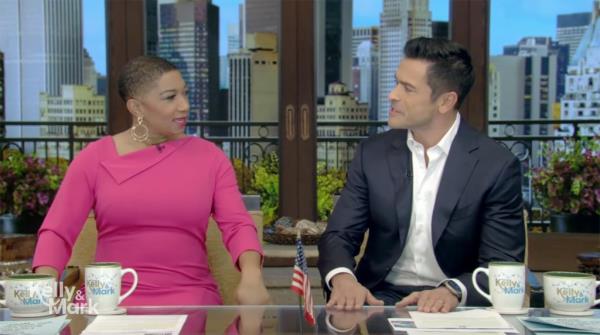 Deja Vu sitting with Mark Consuelos. 