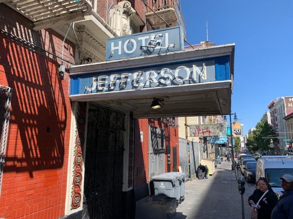 The Hotel Jefferson is a co<em></em>nverted SRO (Single room occupancy) building trying to help the homeless in the Tenderloin District of San Francisco.