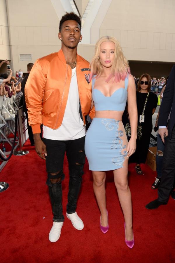 Nick Young and Iggy Azalea attend the 2015 Billboard Music Awards at MGM Grand Garden Arena on May 17, 2015 in Las Vegas, Nevada.   