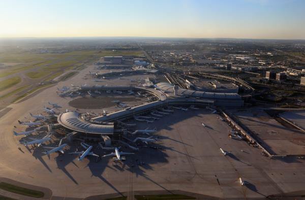 An aerial view of the Lester B. Pearson airport.