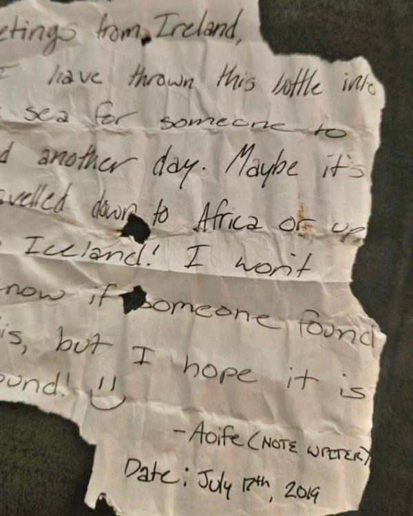 The message was written on July 17, 2019. 