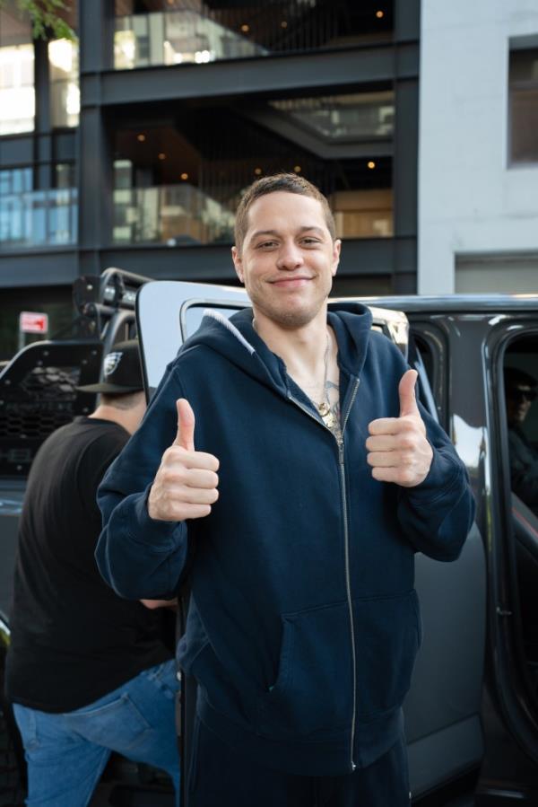 Actor and Comedian Pete Davidson spotted in New York City.