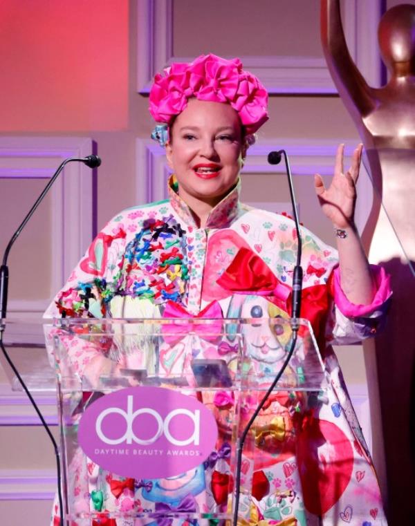 LOS ANGELES, CALIFORNIA - OCTOBER 01: Sia speaks o<em></em>nstage during the 5th Daytime Beauty Awards ho<em></em>noring science behind beauty, health and wellness at Taglyan Complex on October 01, 2023 in Los Angeles, California. (Photo by Frazer Harrison/Getty Images)