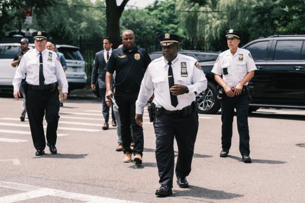 Chief of department Jeffrey Maddrey speaks at a press co<em></em>nference regarding the assault