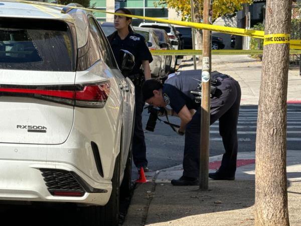 The victim was attacked while sitting in a parked car at 143rd Street and Lowe Court in Jamaica around 11 a.m. Wednesday, cops said.