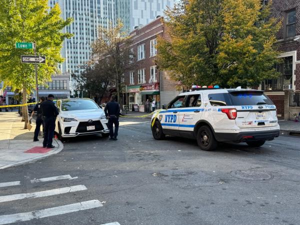 The victim was attacked while sitting in a parked car at 143rd Street and Lowe Court in Jamaica around 11 a.m. Wednesday, cops said.