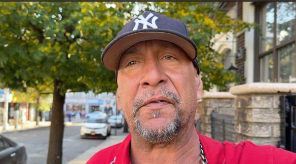 A local building super named Freddy said he thwarted the stabbing by hitting the victim with a ba<em></em>seball bat.