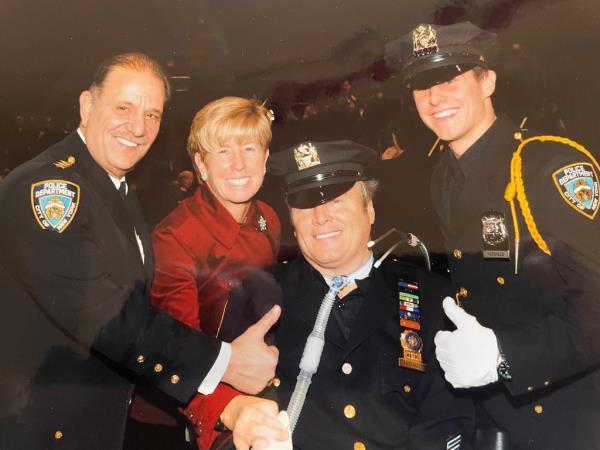 Lt. Co<em></em>nor McDonald, whose father Steven was paralyzed after being shot on duty, is being promoted to captain.