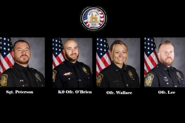 The Lawrenceville Police officers on the rescue mission are pictured.