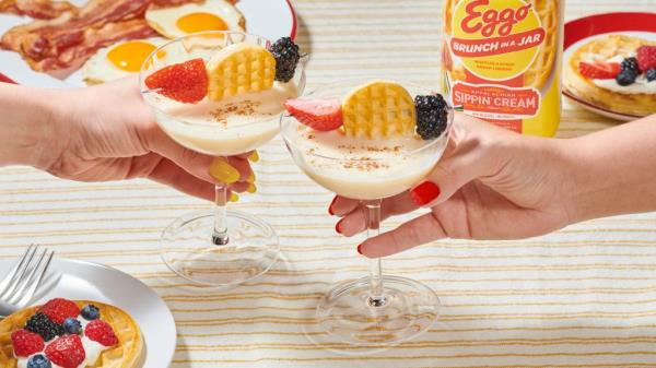 Eggo Brunch in a Jar made with Sugarlands Distilling Co., inspired by classic brunch flavors.</p>

<p>　　Sip Wisely! Eggo Brunch in a Jar Sippina Cream produced and bottled.