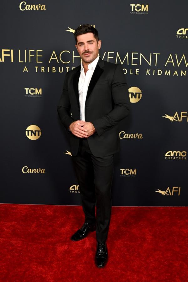Zac Efron at the 49th AFI Life Achievement event on April 27, 2024