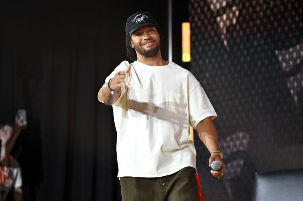 Jalen Brunson at the Fanatics Fest NYC on Aug. 16, 2024. 