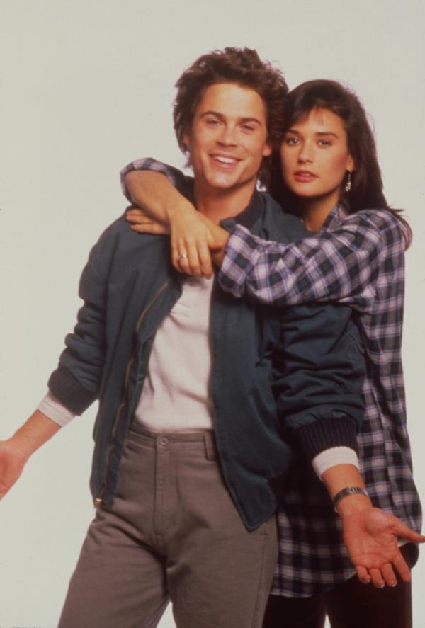 Demi Moore and Rob Lowe in 