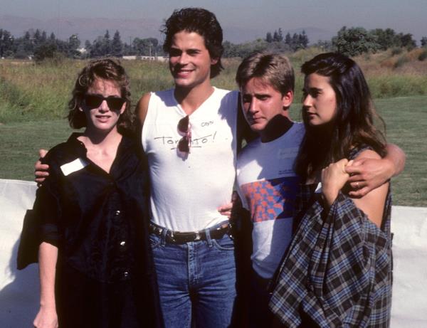 Melissa Gilbert, Rob Lowe, Emilio Estevez and Demi Moore.